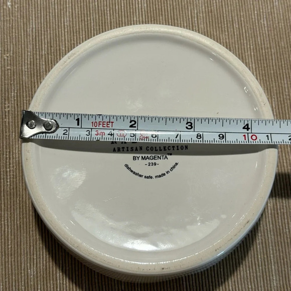 RAE DUNN  Catitude and Nibble Round Cat Dishes by Magenta - Picture 13 of 14